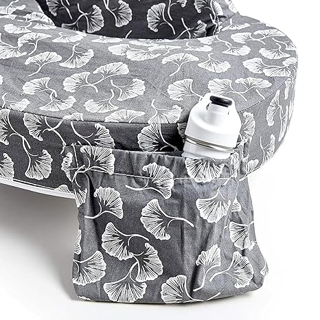 My Brest Friend Original Nursing Pillow Flowing Fans Grey My Brest Friend Yallatoys