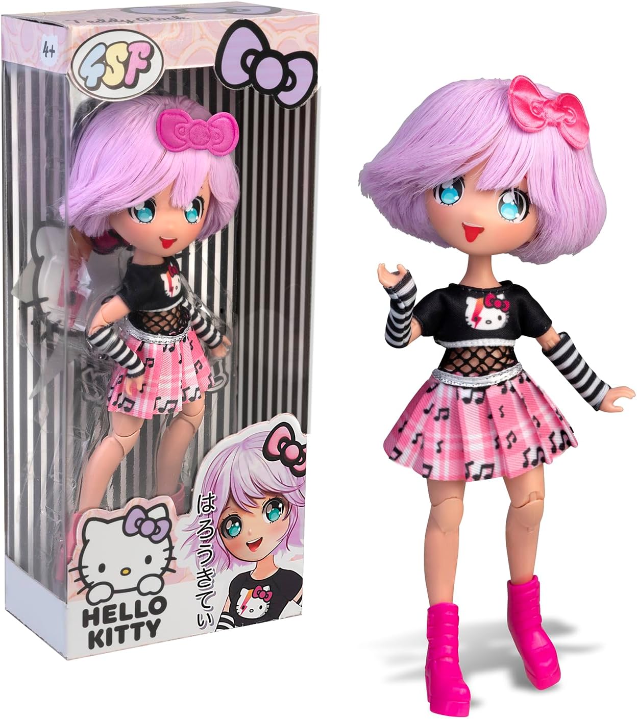 Manga Doll Hello Kitty Teddy Rock Japanese 19cm Doll with Fashionable Looks Manga Dolls Yallatoys