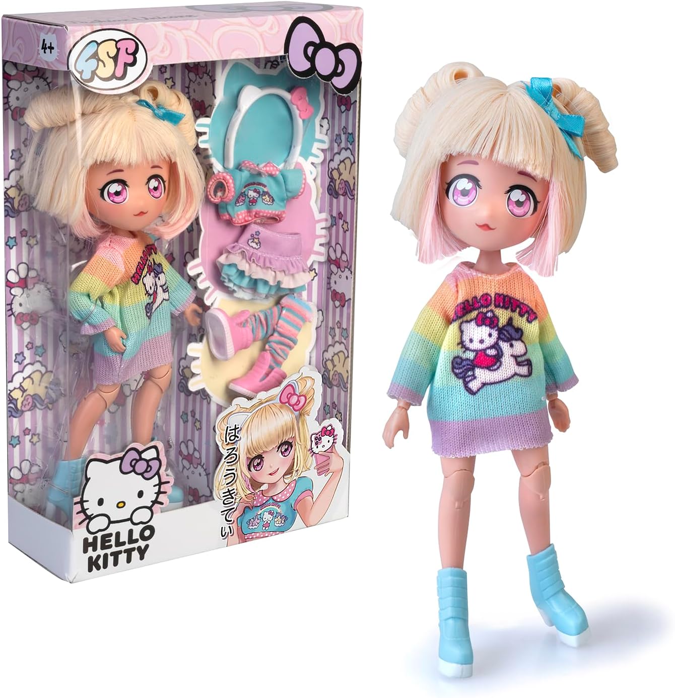 Manga Doll Hello Kitty UnicornJapanese Fashion Doll 19cm with Accessories Manga Dolls Yallatoys
