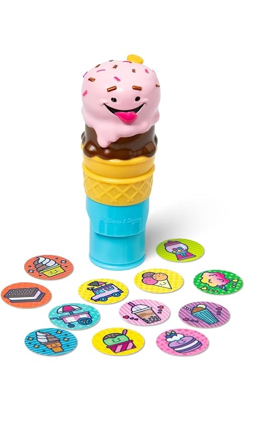 Melissa & Doug Sticker Wow Sticker Stamper and Activity Pad Ice Cream Melissa & Doug Yallatoys