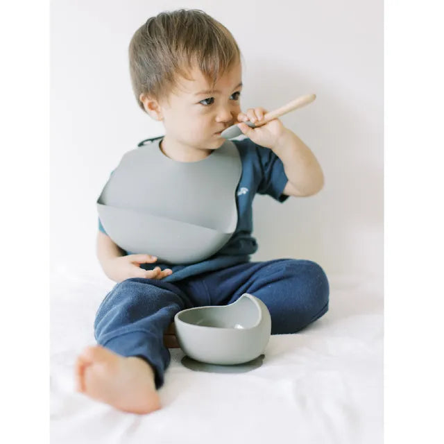 Milk It Baby Berry Blue Bib and Bowl Set