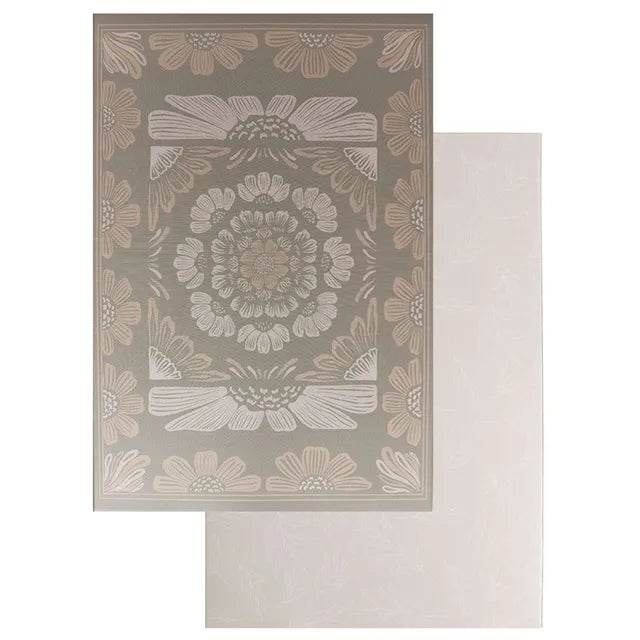 Milk It Baby Boho Bloom and Beige Leaf Playmat