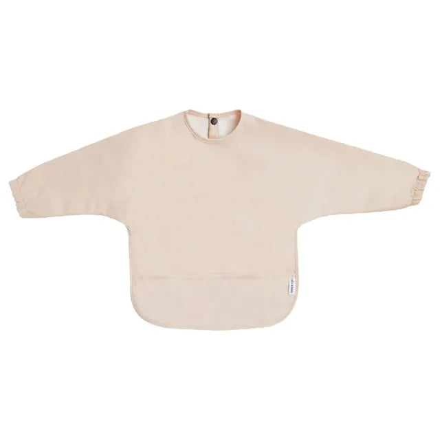 Milk It Baby Sleeved Bib Coral Pink