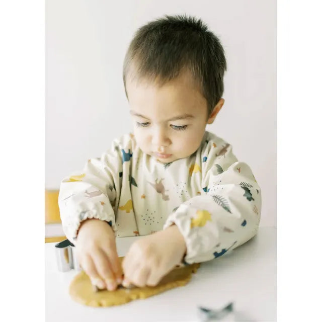 Milk It Baby Sleeved Bib Dino Dreams