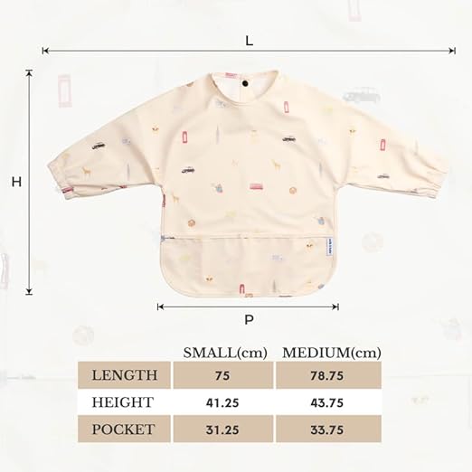 Milk It Baby Sleeved Bib London City Small