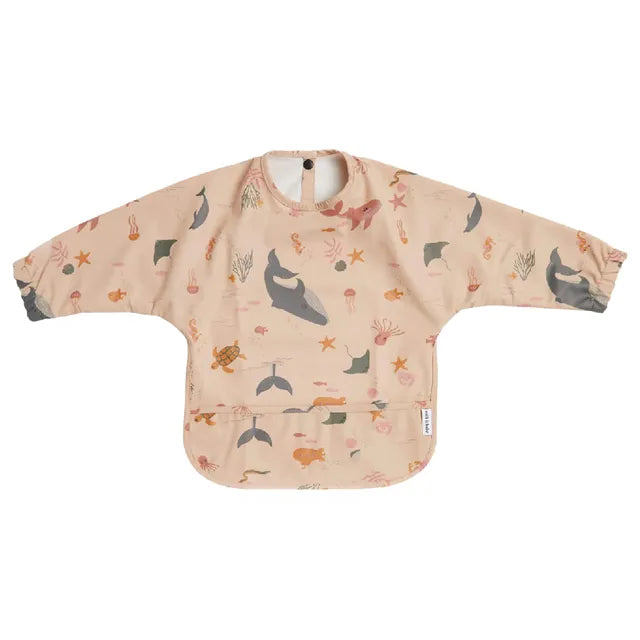 Milk It Baby Sleeved Bib Ocean Friends