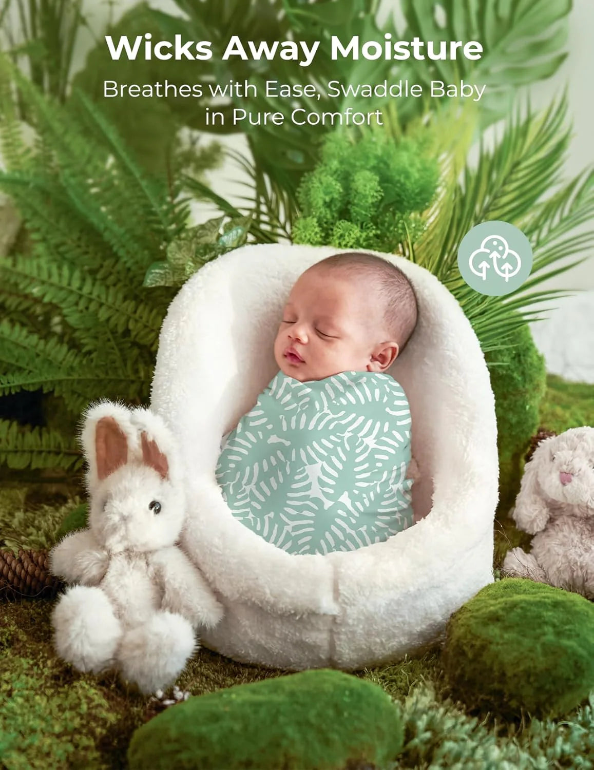 Momcozy Muslin Swaddle Blankets - Bravery Pack of 4