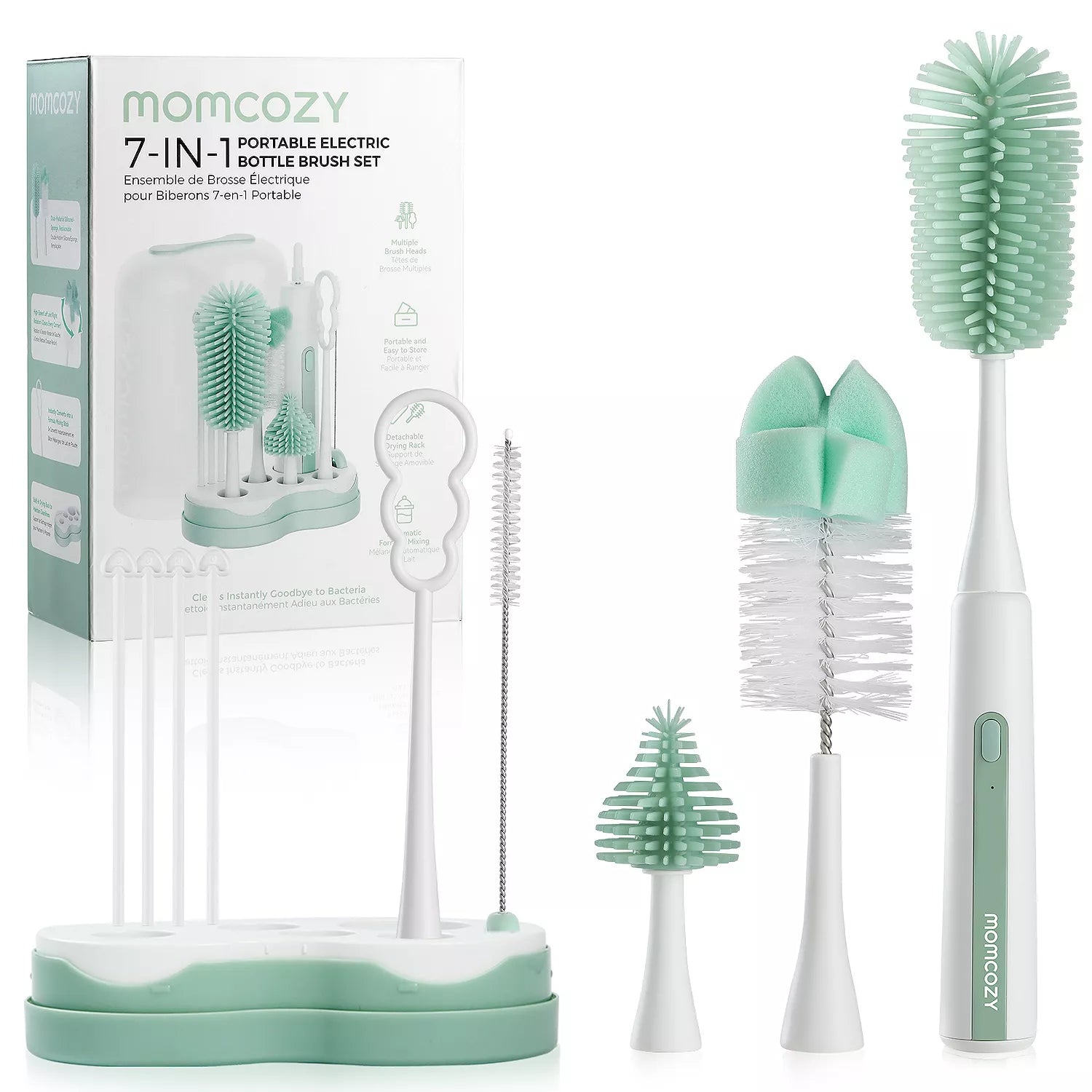 Momcozy 7-in-1 Portable Electric Bottle Brush
