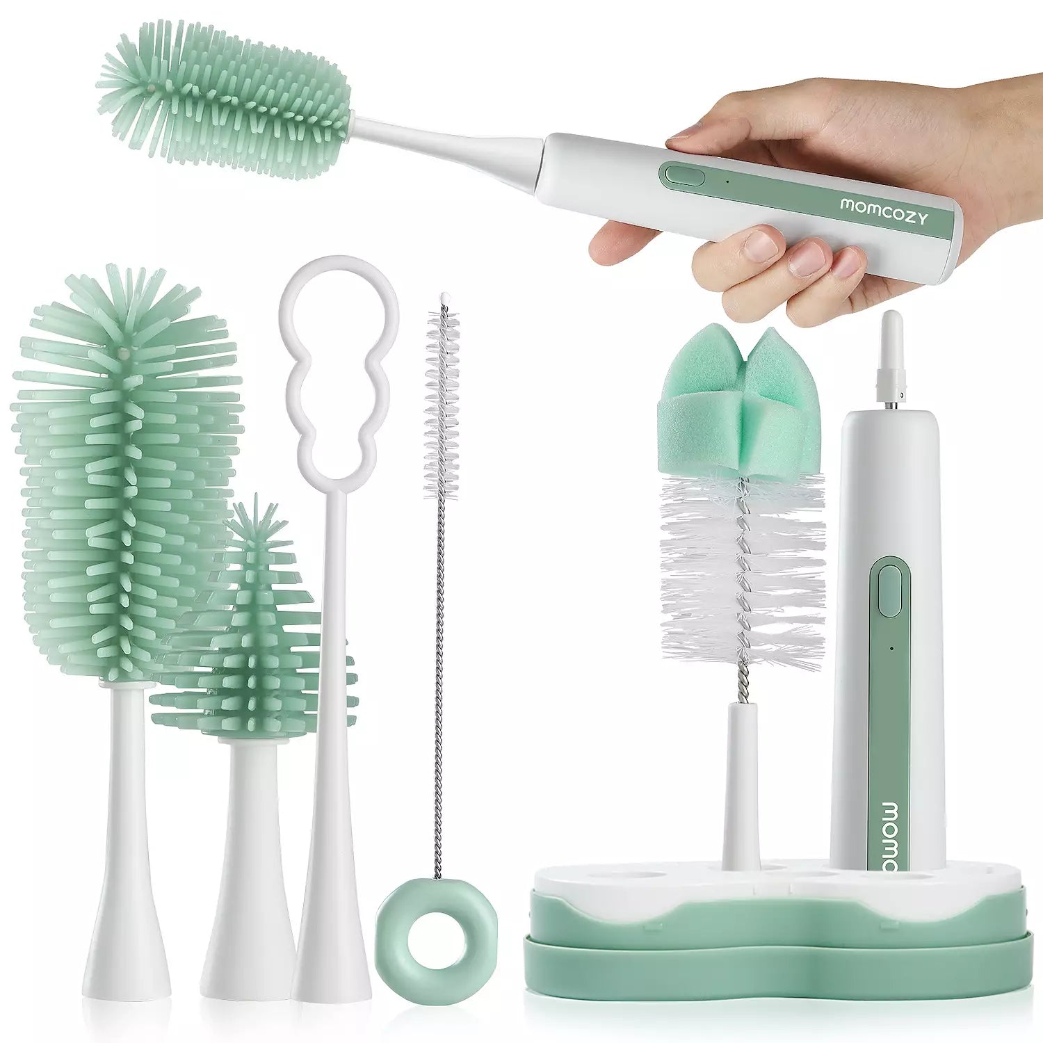 Momcozy 7-in-1 Portable Electric Bottle Brush