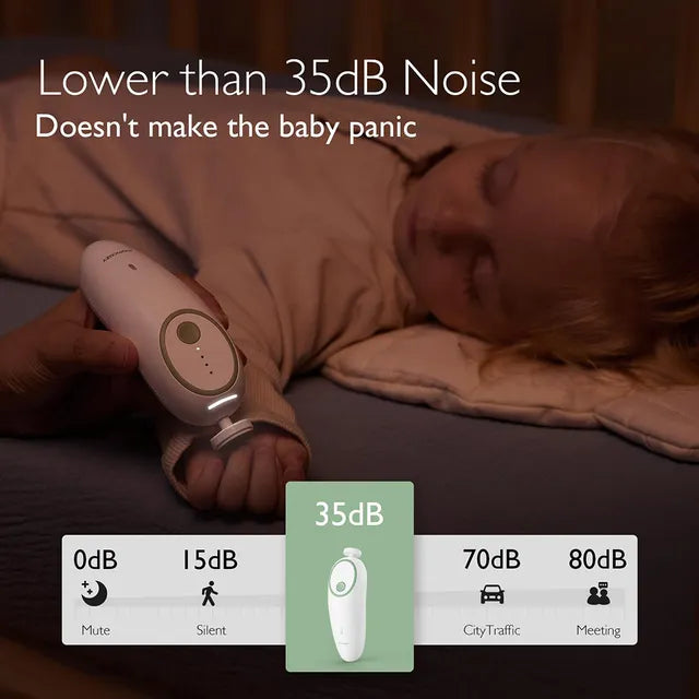 مقص أظافر كهربائي قابل لإعادة الشحن للأطفال من Momcozy