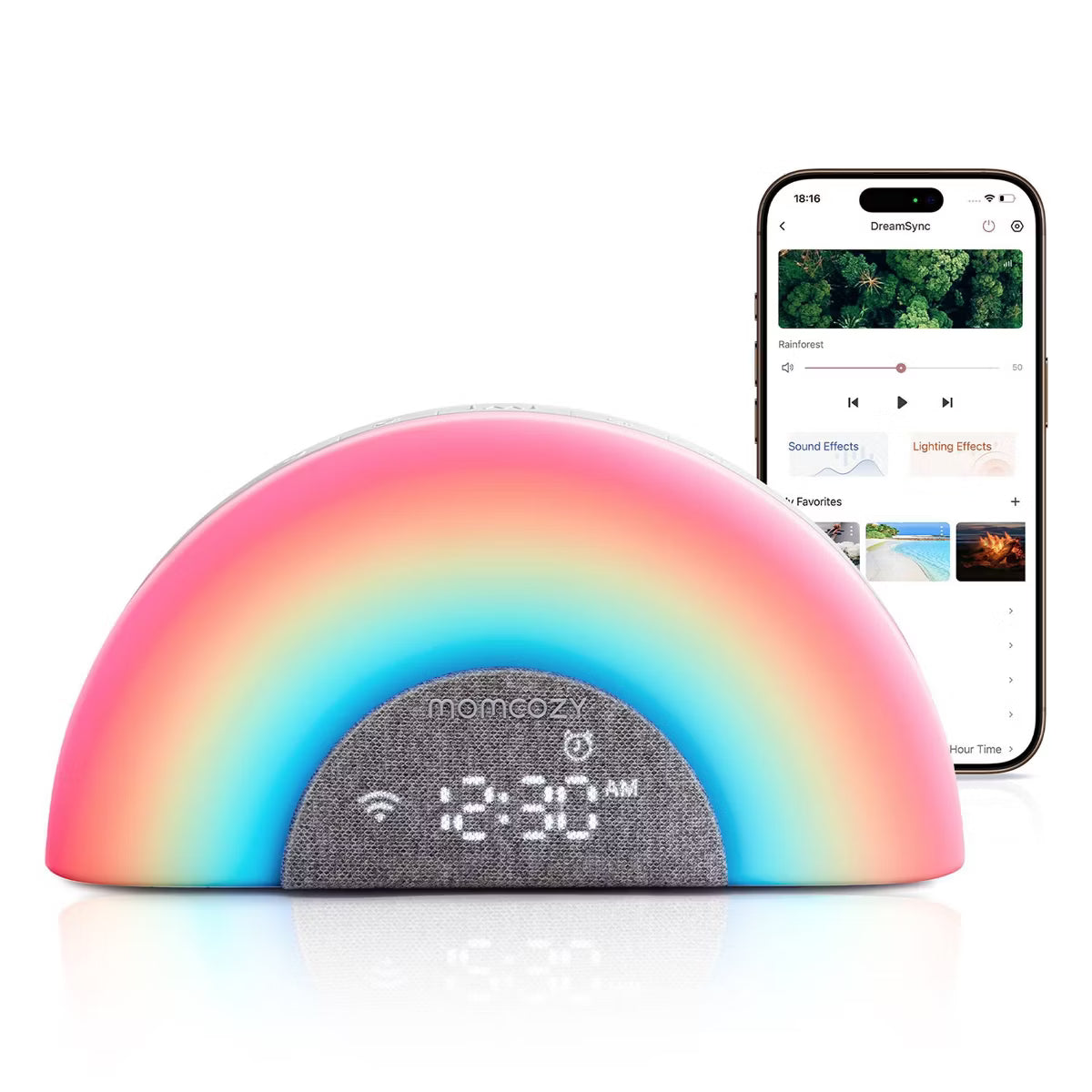 MomcozyDreamSync Smart Baby Sound Machine App Control