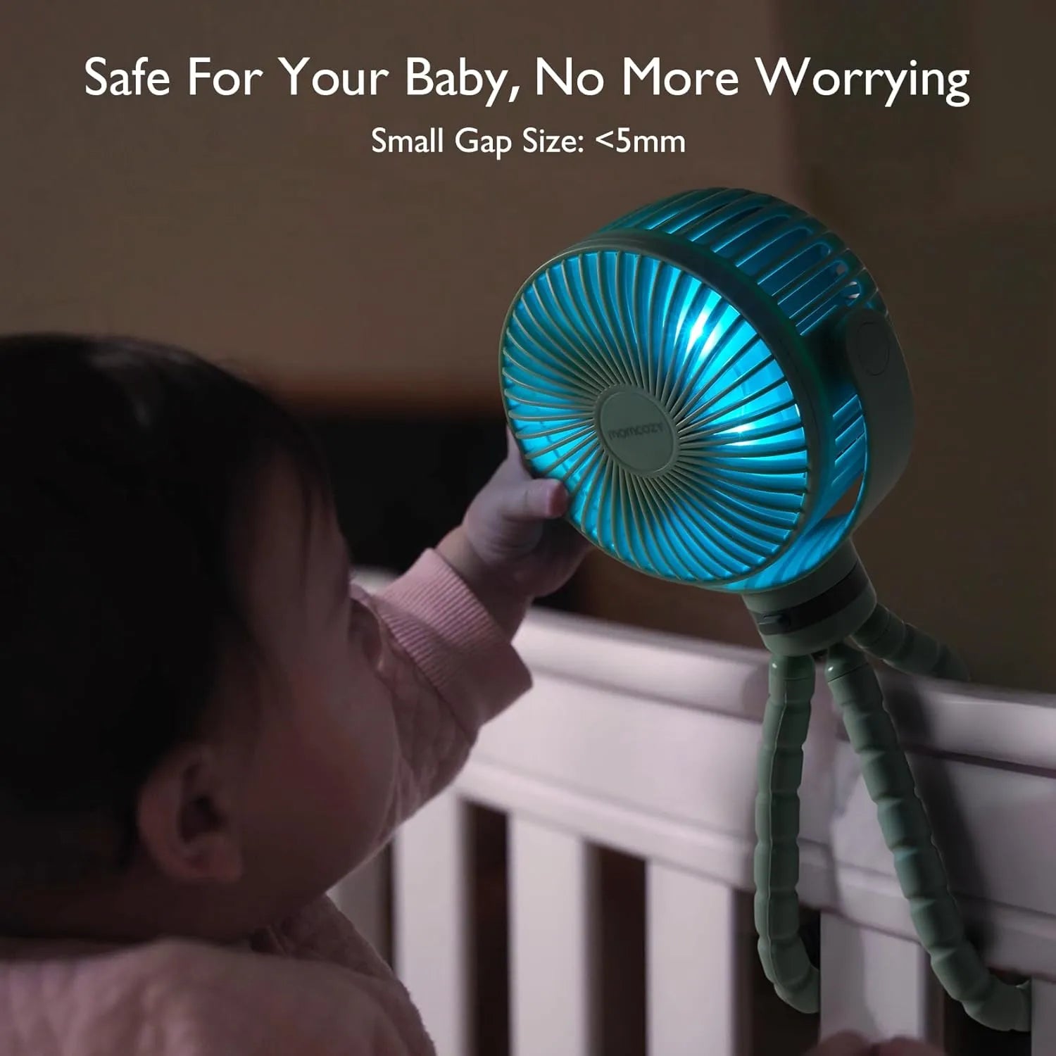 Momcozy Clip On Stroller Fan Pink