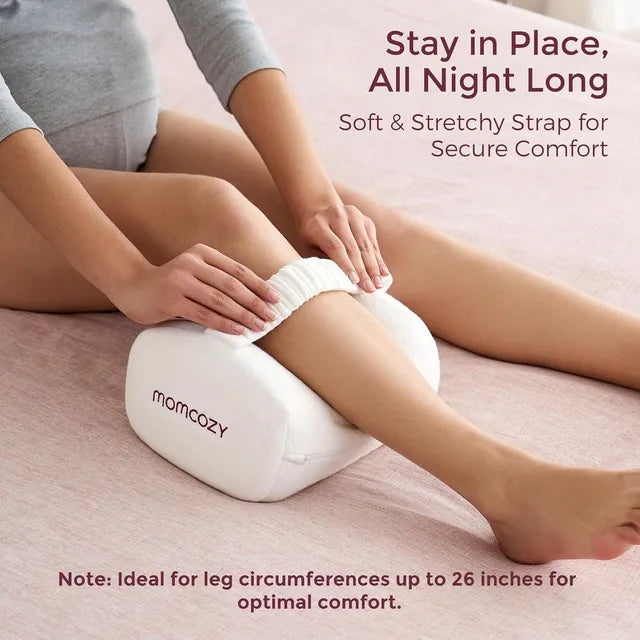 Momcozy Knee Pillow for Side Sleepers White