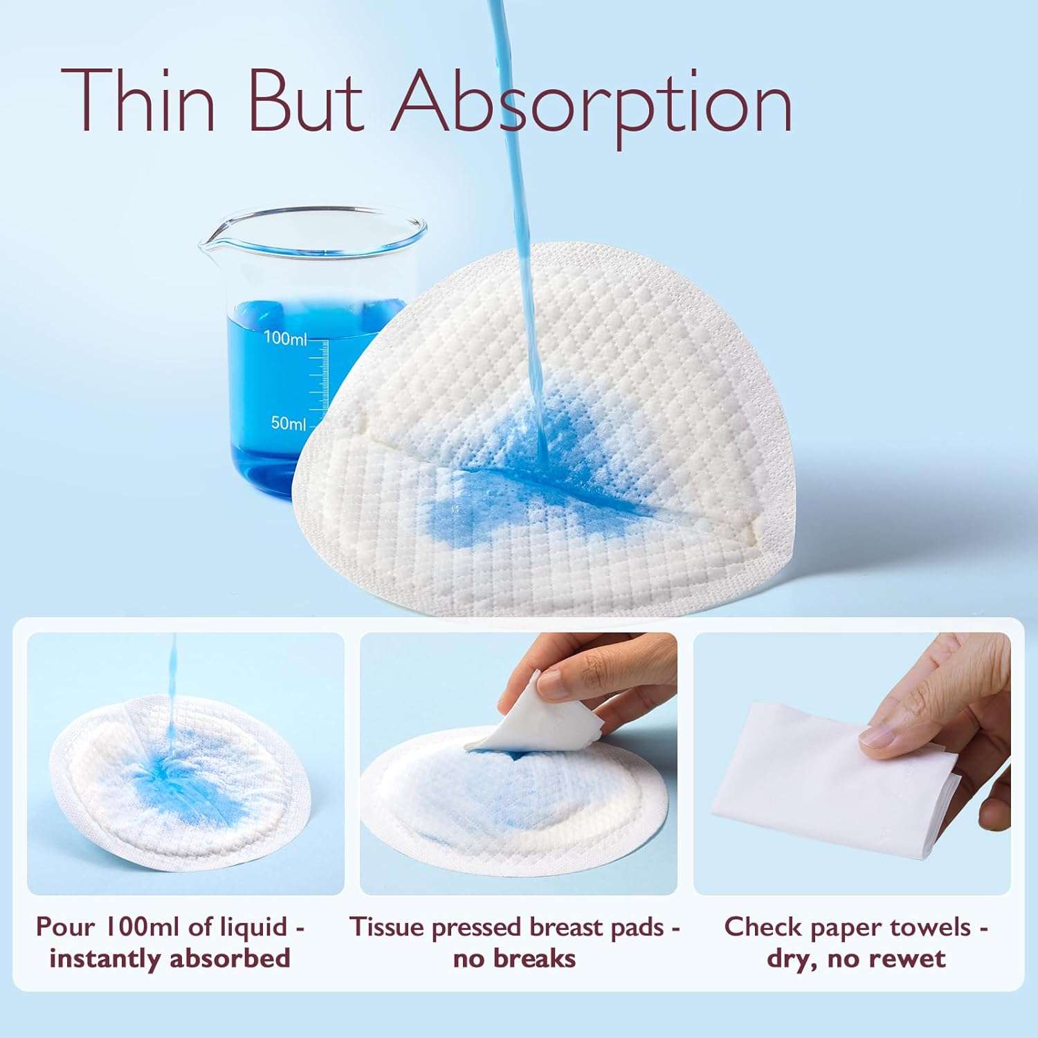 Momcozy Ultra Thin Disposable 120 Nursing Pads