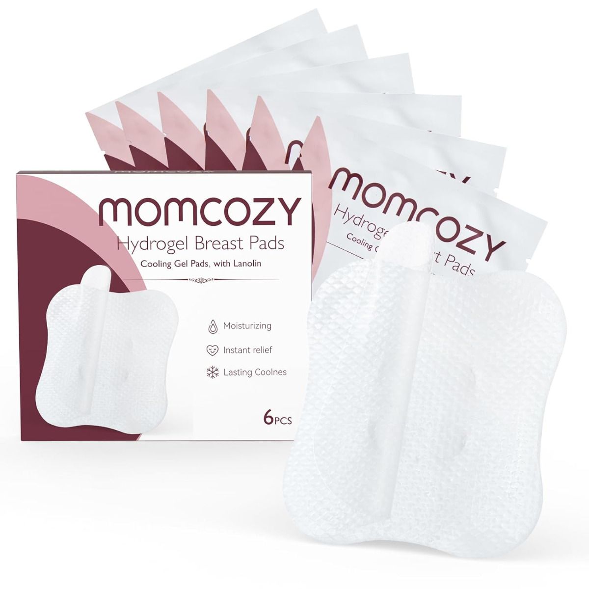 Momcozy Nursing Pads Cooling Instant Hydrogel Nipple Pads Relief for Sore Nipples Momcozy Yallatoys
