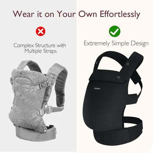Momcozy Baby Carrier Black Yallamomz Yallatoys