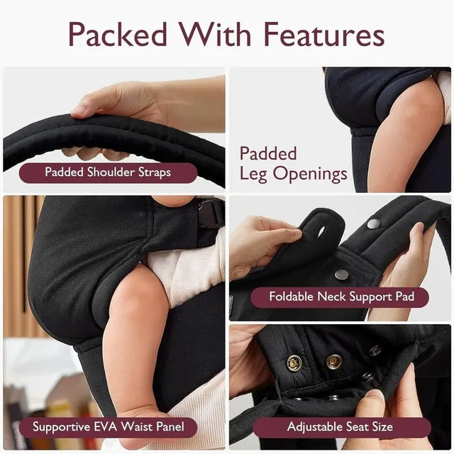 Momcozy Baby Carrier Black Yallamomz Yallatoys