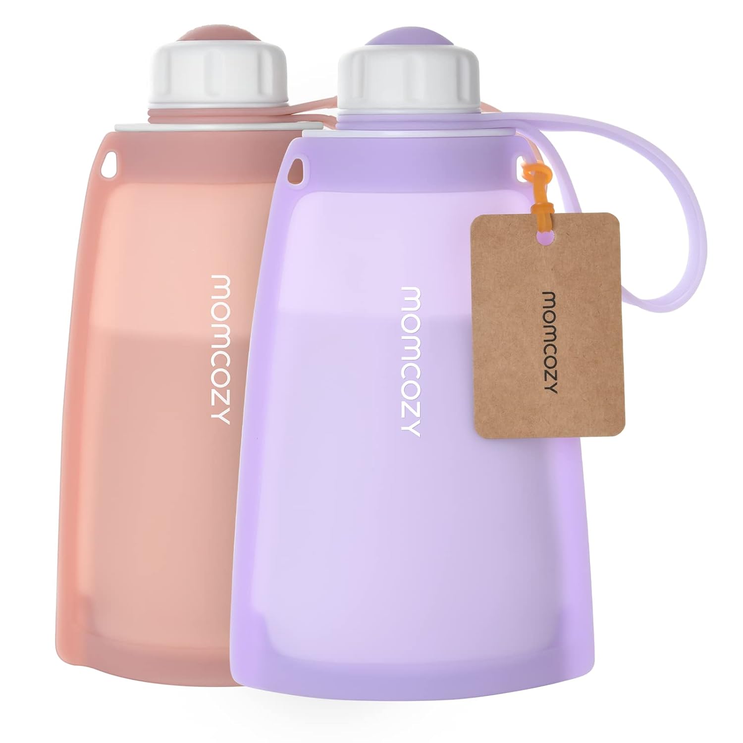 Momcozy Silicone Milk Storage Bags 2pcs Purple And Red Momcozy Yallatoys