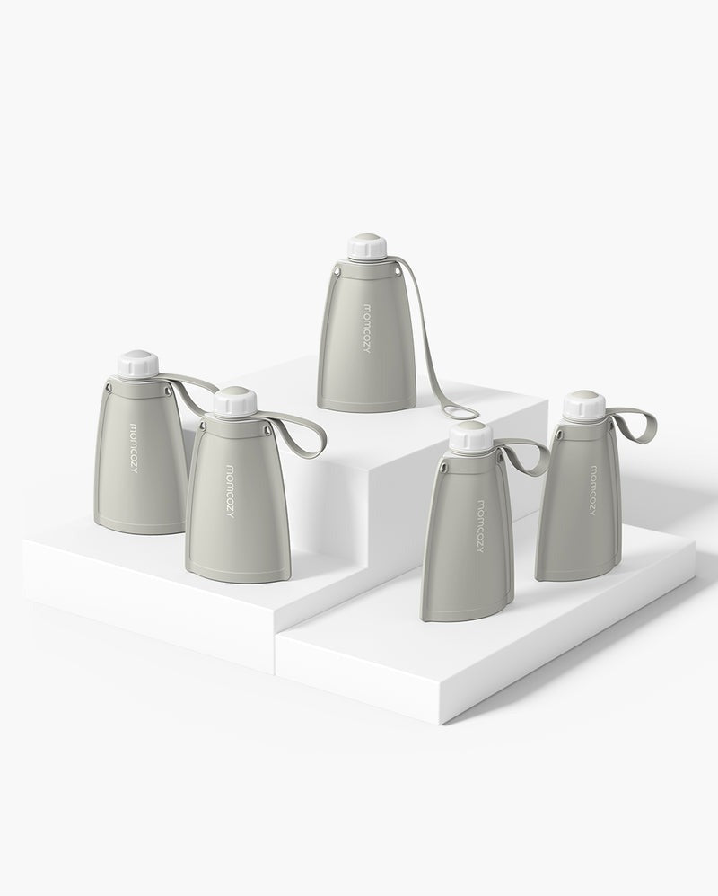 Momcozy Silicone Milk Storage Bags 5pcs Grey Momcozy Yallatoys