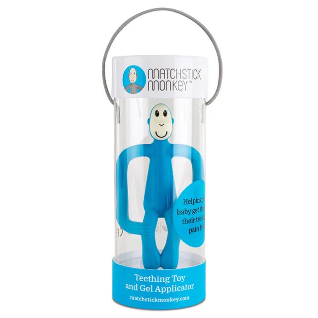 Matchstick Monkey Teething Toy Blue Matchstick Monkey Yallatoys