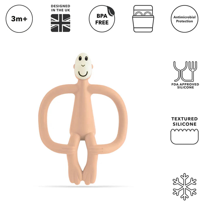 Matchstick Monkey Teething Toy Peach Matchstick Monkey Yallatoys
