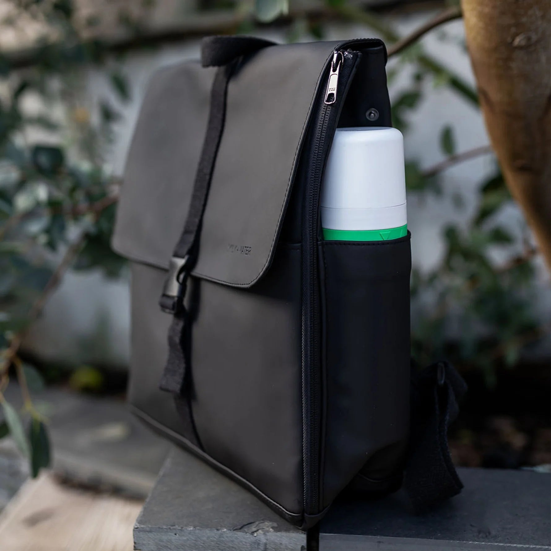 Milk & Water Billie Backpack Off Black with Changing Matt and Zip Pouch