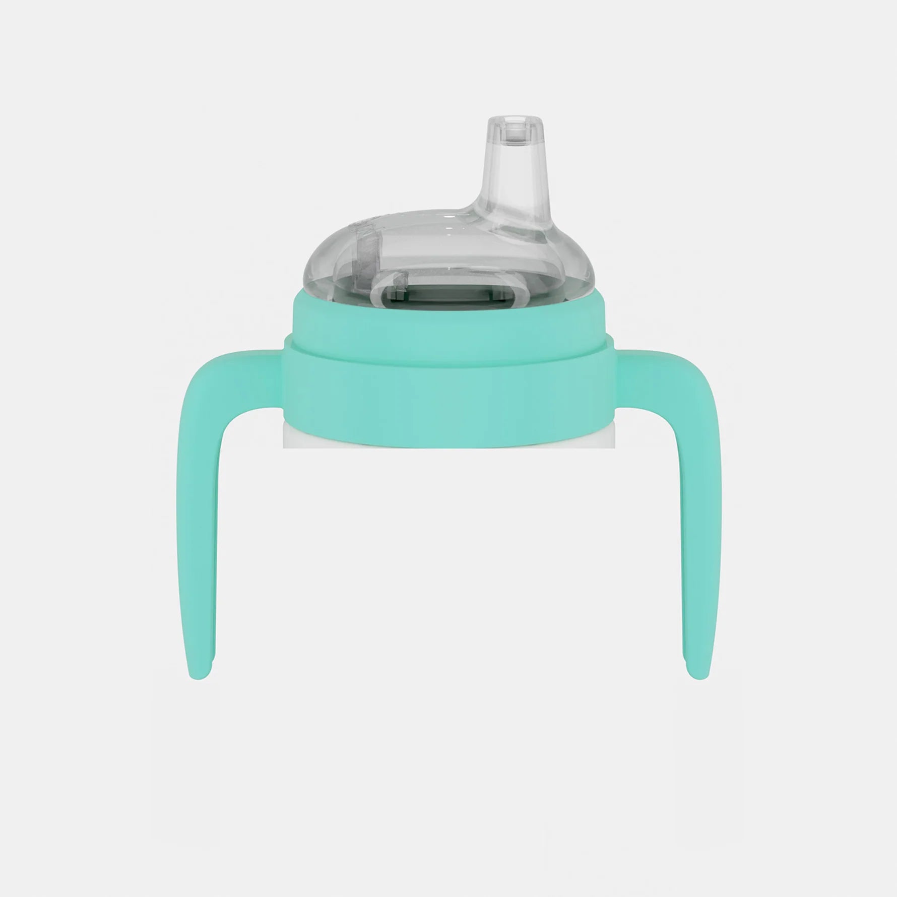 Milk & White Sage Sippy Cup Handles and Spout Tropical Green
