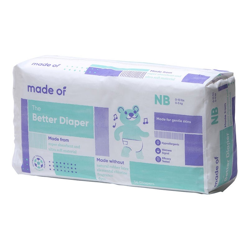 Made Of Better Baby Diaper Size New Born 36 Count Made Of Yallatoys