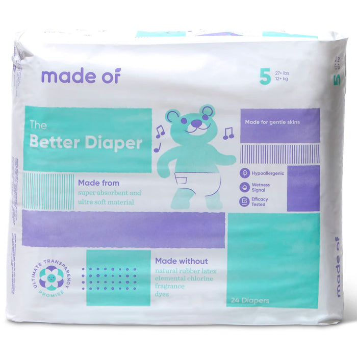Made Of Better Baby Diaper Size 5 24 Count Made Of Yallatoys