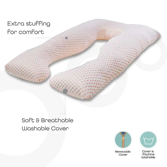 Moon Full Body Pregnancy U-Shaped Pillow Pink Moon Yallatoys