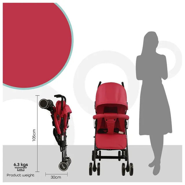 Moon Neo Plus Travel Stroller Fire Red Moon Yallatoys