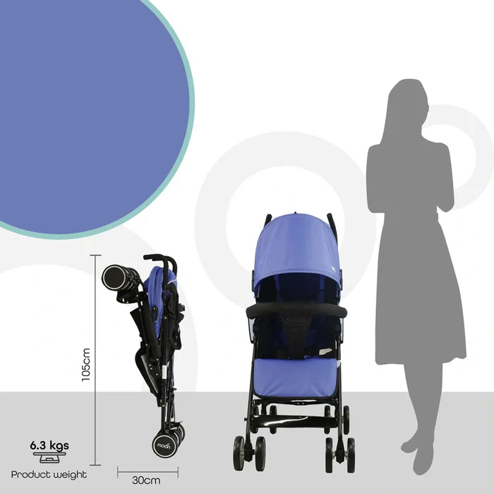 Moon Neo Plus Travel Stroller Cyan Blue Moon Yallatoys