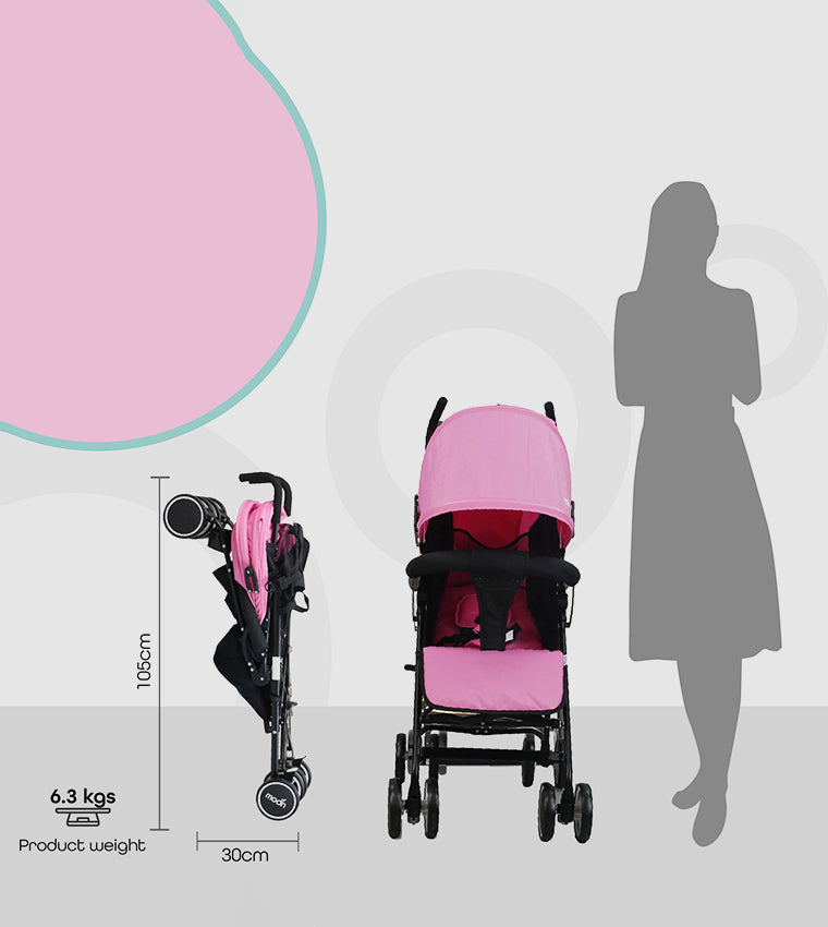Moon Neo Plus Travel Stroller Pink Moon Yallatoys