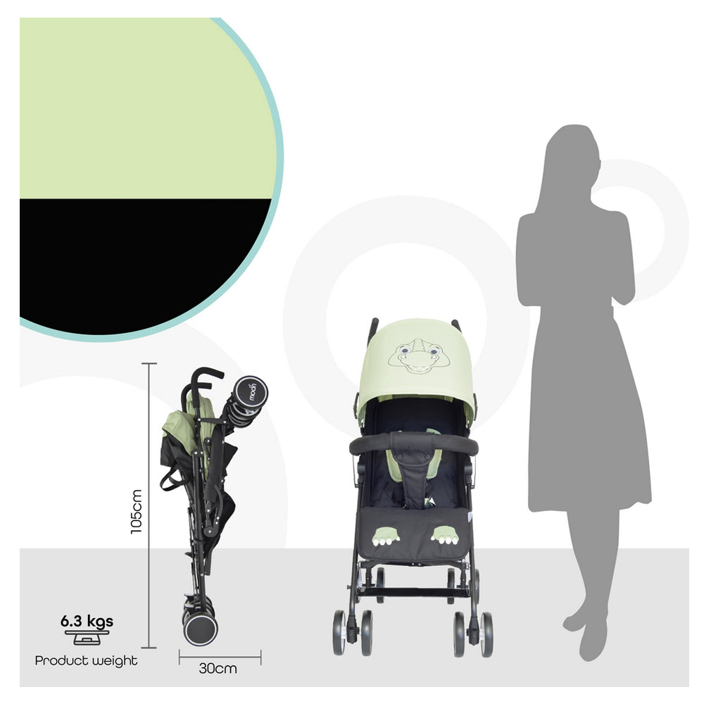 Moon Safari Ultra Light Weight Character Stroller Dino Yallamomz Yallatoys