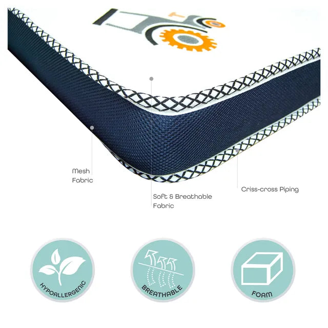 Moon Crib & Toddler Bed Mattress with Print Moon Yallatoys