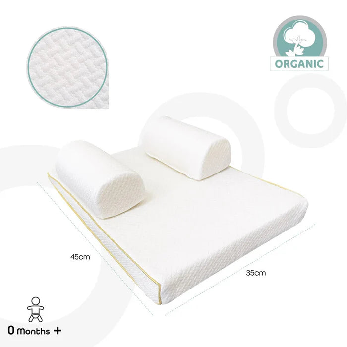 Moon Organic Breathable Sleep Positioner (White) Moon Yallatoys