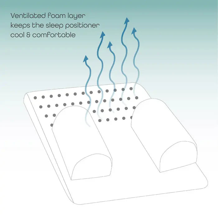 Moon Organic Breathable Sleep Positioner (White) Moon Yallatoys