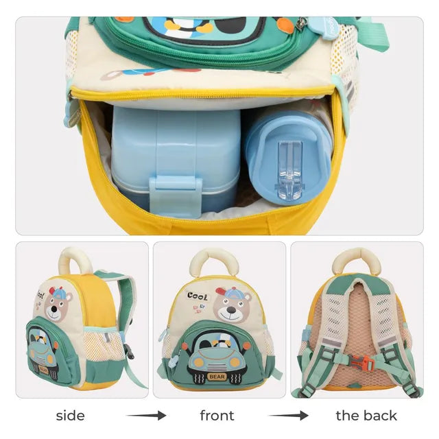 Moon Kids' Bear Themed Backpack 9.5Inch
