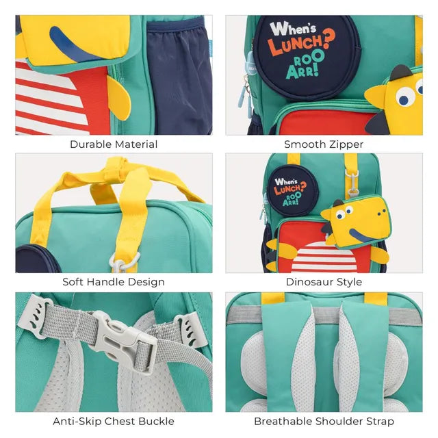 Moon Kids Backpack 3D Design Dino