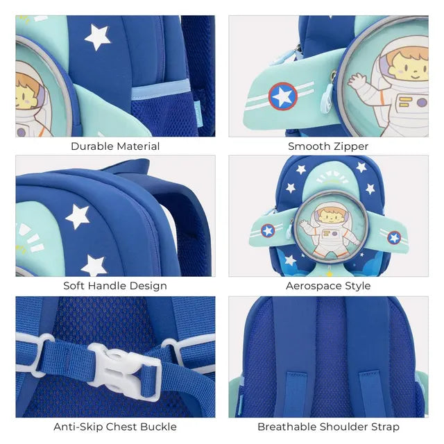 Moon Kids Backpack 3D Design-Astronaut