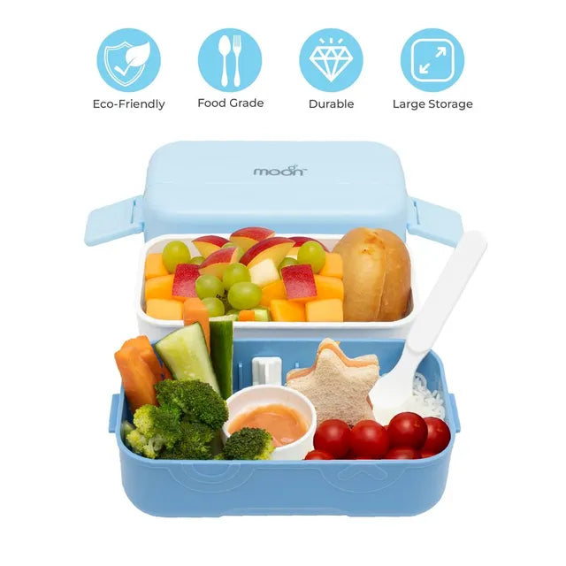 Moon Kids Bento Two Tier Lunch Box