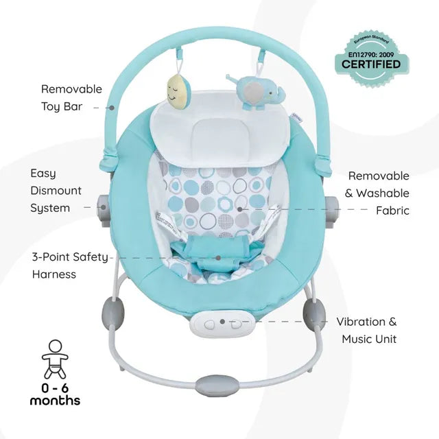 Moon Hopper Baby Bouncer Blue Moon Yallatoys