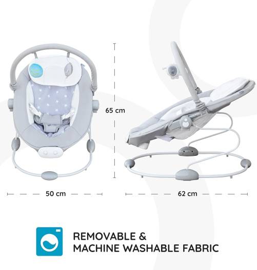 Moon Hopper Baby Bouncer  Grey Star Moon Yallatoys
