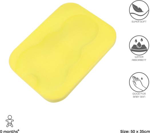 Moon Sponge Baby Bath Holder  Yellow Moon Yallatoys