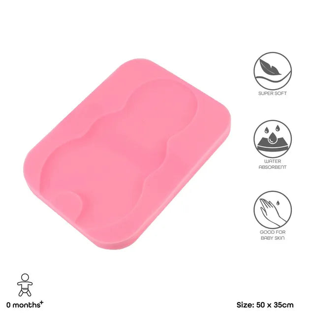 Moon Sponge Baby Bath Holder Pink Moon Yallatoys
