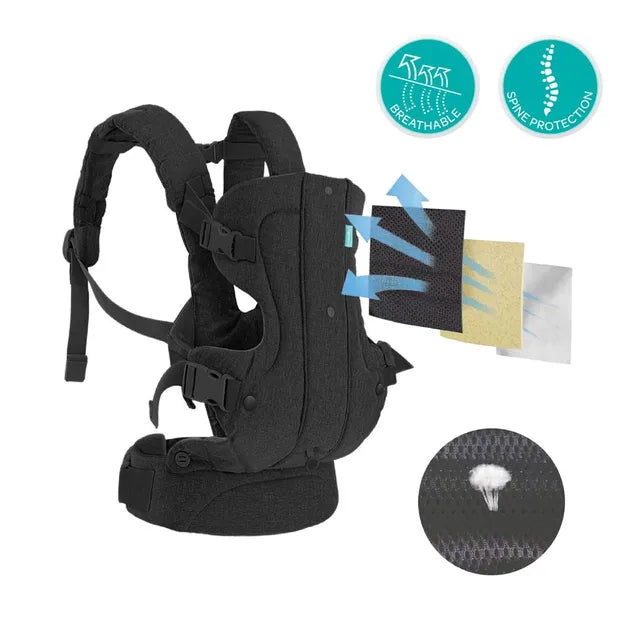 Moon Karygo 4 In-1Baby Carrier Black Moon Yallatoys