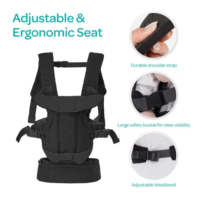 Moon Karygo 4 In-1Baby Carrier Black Moon Yallatoys