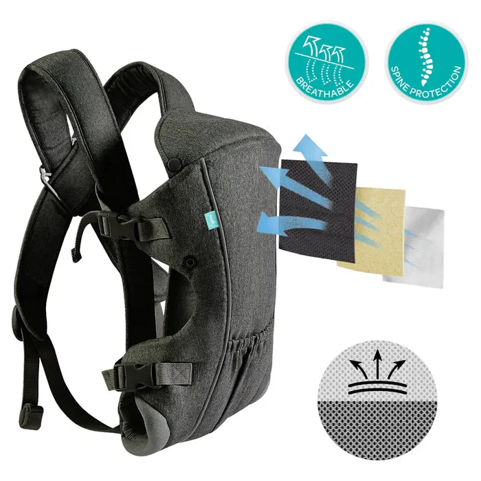 Moon KaryGo 2 in-1 Baby Carrier Black Moon Yallatoys