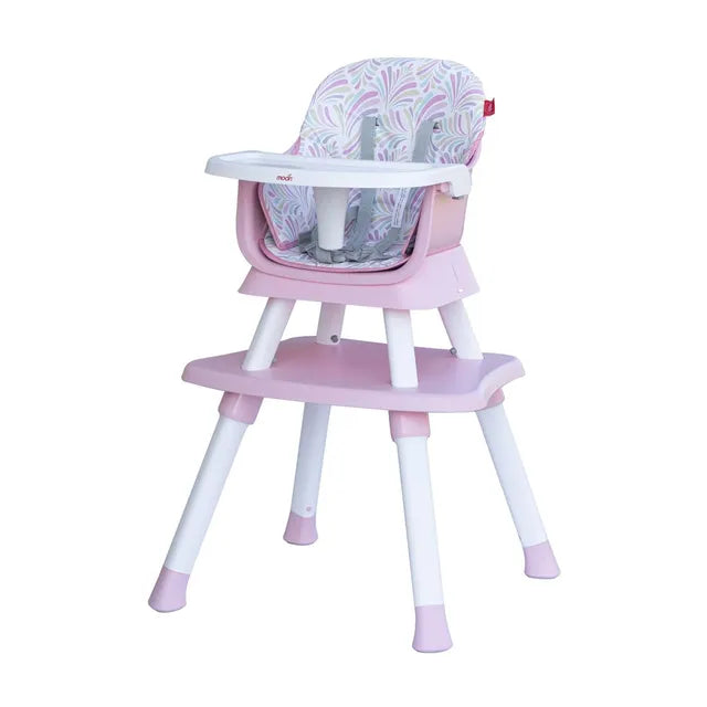 Moon 6 In 1 High Chair with Safety Harness & Belt Pink Moon Yallatoys