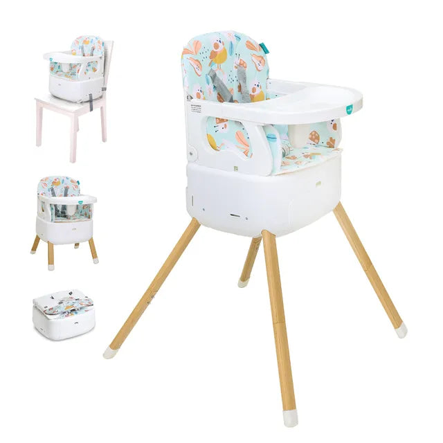 Moon Hiterite 4-In-1 Convertible Baby Highchair Green Moon Yallatoys